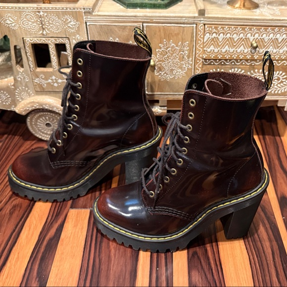 Dr. Martens Kendra Arcadia Leather Heeled Boots Size 5 - Picture 3 of 9